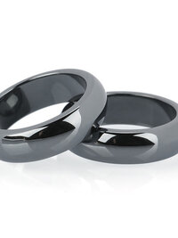 6mm Magnetic Hematite Dome Ring