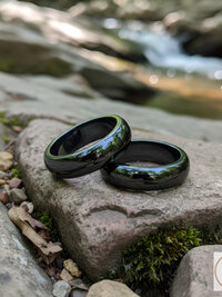 6mm Magnetic Hematite Dome Ring