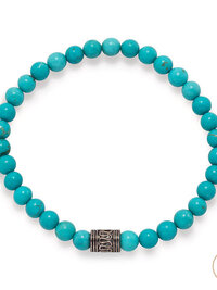 Blue Magnesite Bead Bracelet