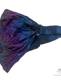 Dark Blue Tie Dye Boho Headband - Stylish Bohemian Headwrap, Headbands for Women