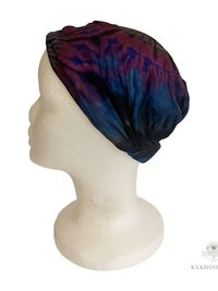 Dark Blue Tie Dye Boho Headband - Stylish Bohemian Headwrap, Headbands for Women