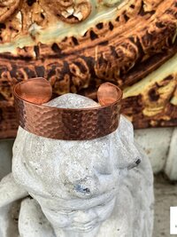 Handcrafted Hammered Copper Cuff – Handcrafted Boho Bracelet, Bohemian Jewelry