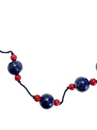 Handcrafted Nepal Beaded Necklace, Boho Gemstone Jewelry