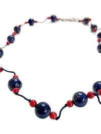 Handcrafted Nepal Beaded Necklace, Boho Gemstone Jewelry