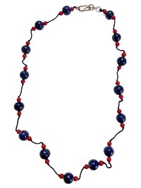 Handcrafted Nepal Beaded Necklace, Boho Gemstone Jewelry