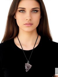 Raw Amethyst Wire Wrapped Necklace - Handcrafted Boho Crystal Pendant Jewelry