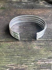 Handcrafted Alpaca Silver Cuff Bracelet: Boho Artisan Jewelry
