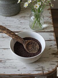 Eco-Friendly Palm Wood Coffee Scoop - Hand Carved 1 Tablespoon Spoon