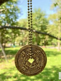 Good Luck Charm: Feng Shui Chinese Coin Pendant Necklace