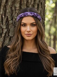 Tie Dye Braided Boho Headband - Yoga Headband, Headbands for Women