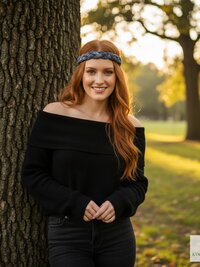 Tie Dye Braided Boho Headband - Yoga Headband, Headbands for Women