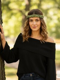 Tie Dye Braided Boho Headband - Yoga Headband, Headbands for Women