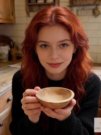 Handcrafted Rustic Olive Wood Bowl - 6 Inch Wooden Kitchen Tableware