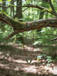 Elegant Brass Angel Wings Heart Choker Necklace: Boho Jewelry