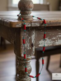 Handcrafted Nepal Beaded Necklace, Boho Gemstone Jewelry