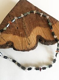Semiprecious Stone & Hematite Necklace