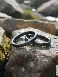 4mm Magnetic Hematite Flat Ring