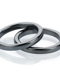 4mm Magnetic Hematite Flat Ring