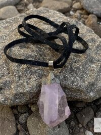 Handcrafted Amethyst Point Pendant - Boho Necklace, Gemstone Jewelry