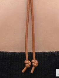 Boho Leather & Silver Bead Necklace - Adjustable Minimalist Style