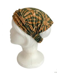 Green Tie-Dye Boho Headband,  Stylish Bohemian Headwrap, Headbands for Women