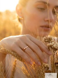 Minimalist 3mm Copper Band Ring, Rustic Boho Style