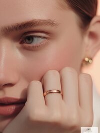 Minimalist 3mm Copper Band Ring, Rustic Boho Style
