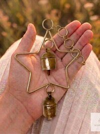 Star Bells Chime - Rustic Metal Art Garden Home Ornament