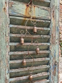 Handmade Swirl Wind Chime - Long Cascading Garden Bells