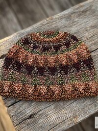 Earth Kufi Skull Cap, Crocheted Beanie Hat, Ethically sourced