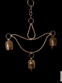 Handmade Lotus Flower Windchime - Artisan Zen Metal Yard Art