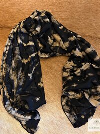 Handmade Tie Dye Scarf, Chic Bohemian Accessory for All Seasons