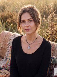 Gray Chalcedony Agate Pendant, Leather Cord Choker, Women's Gemstone Necklace