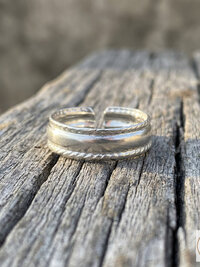 Silver Plated Adjustable Toe Ring