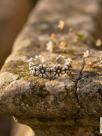 Sterling Silver Flower Toe Ring