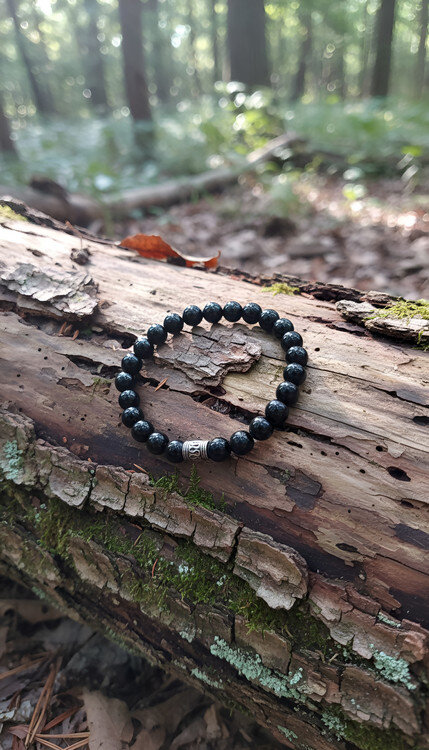 Black Onyx Bead Bracelet