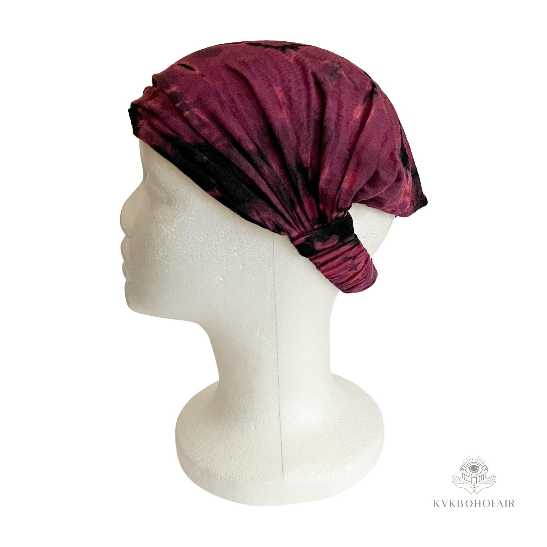 Pink Tie Dye Boho Headband - Stylish Bohemian Headwrap, Headbands for Women