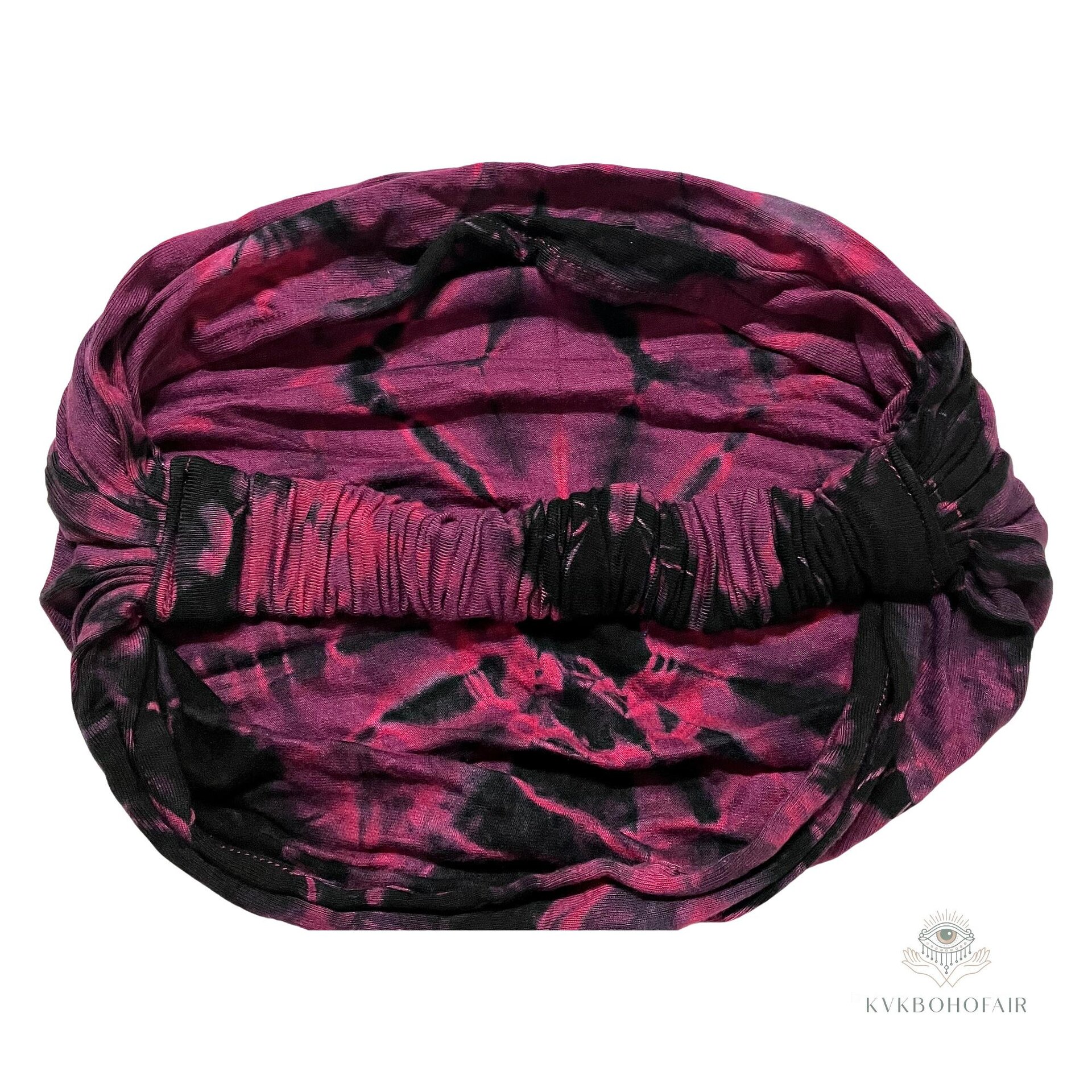 Pink Tie Dye Boho Headband - Stylish Bohemian Headwrap, Headbands for Women