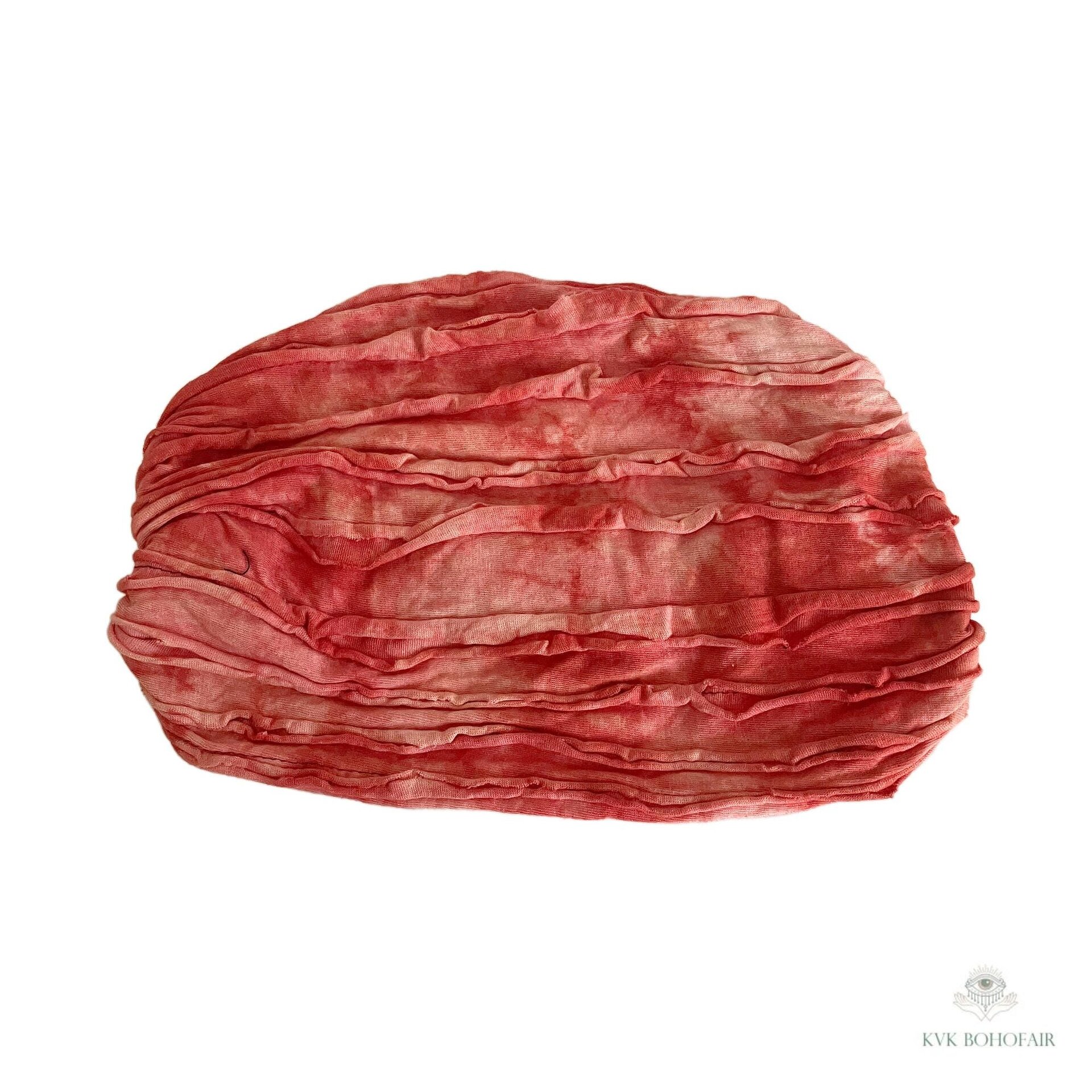 Red Tie Dye Boho Headband - Stylish Bohemian Headwrap, Headbands for Women