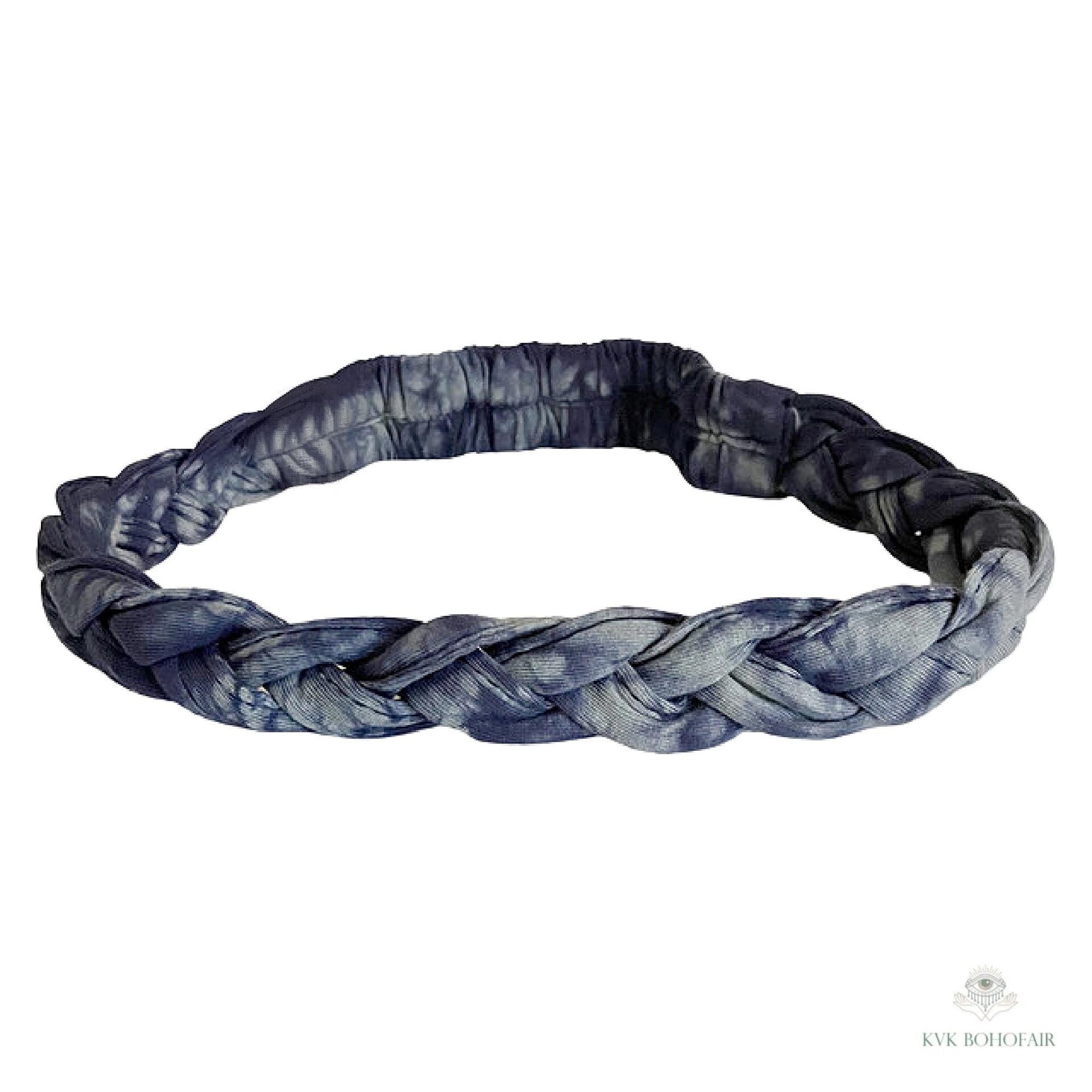 Tie Dye Braided Boho Headband - Yoga Headband, Headbands for Women