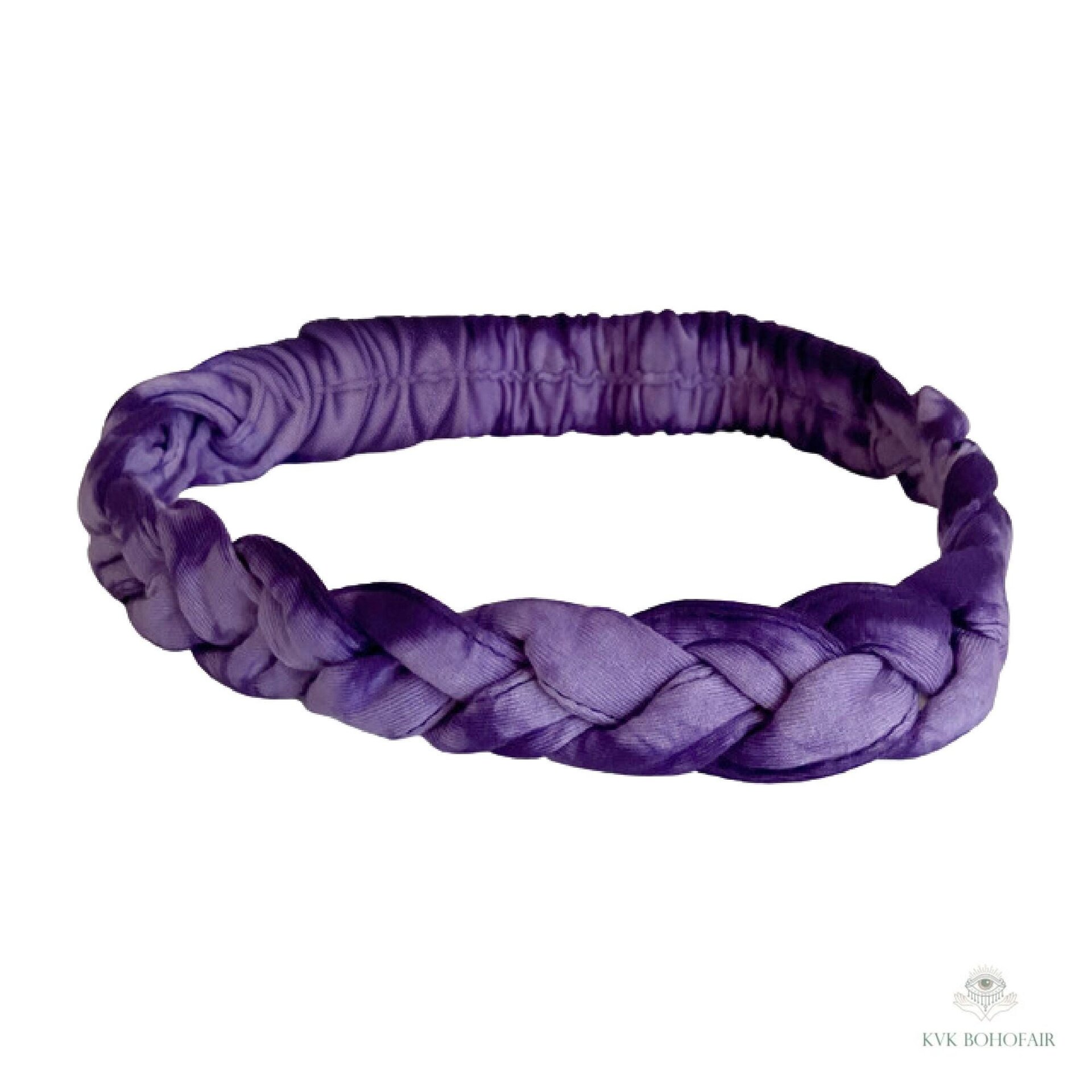Tie Dye Braided Boho Headband - Yoga Headband, Headbands for Women