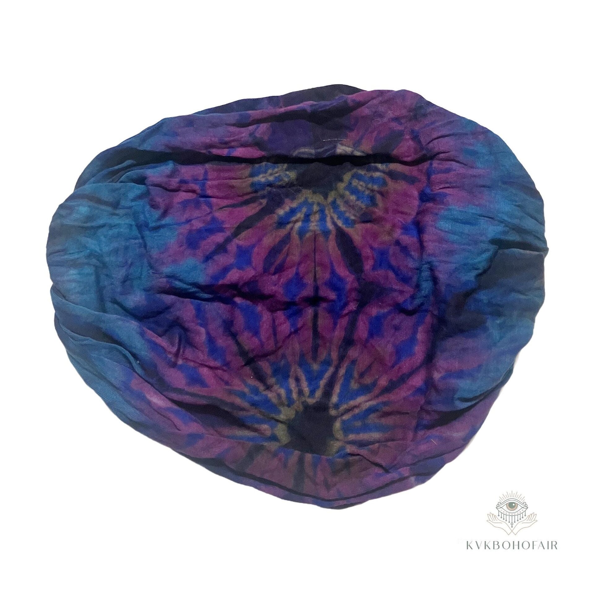 Dark Blue Tie Dye Boho Headband - Stylish Bohemian Headwrap, Headbands for Women