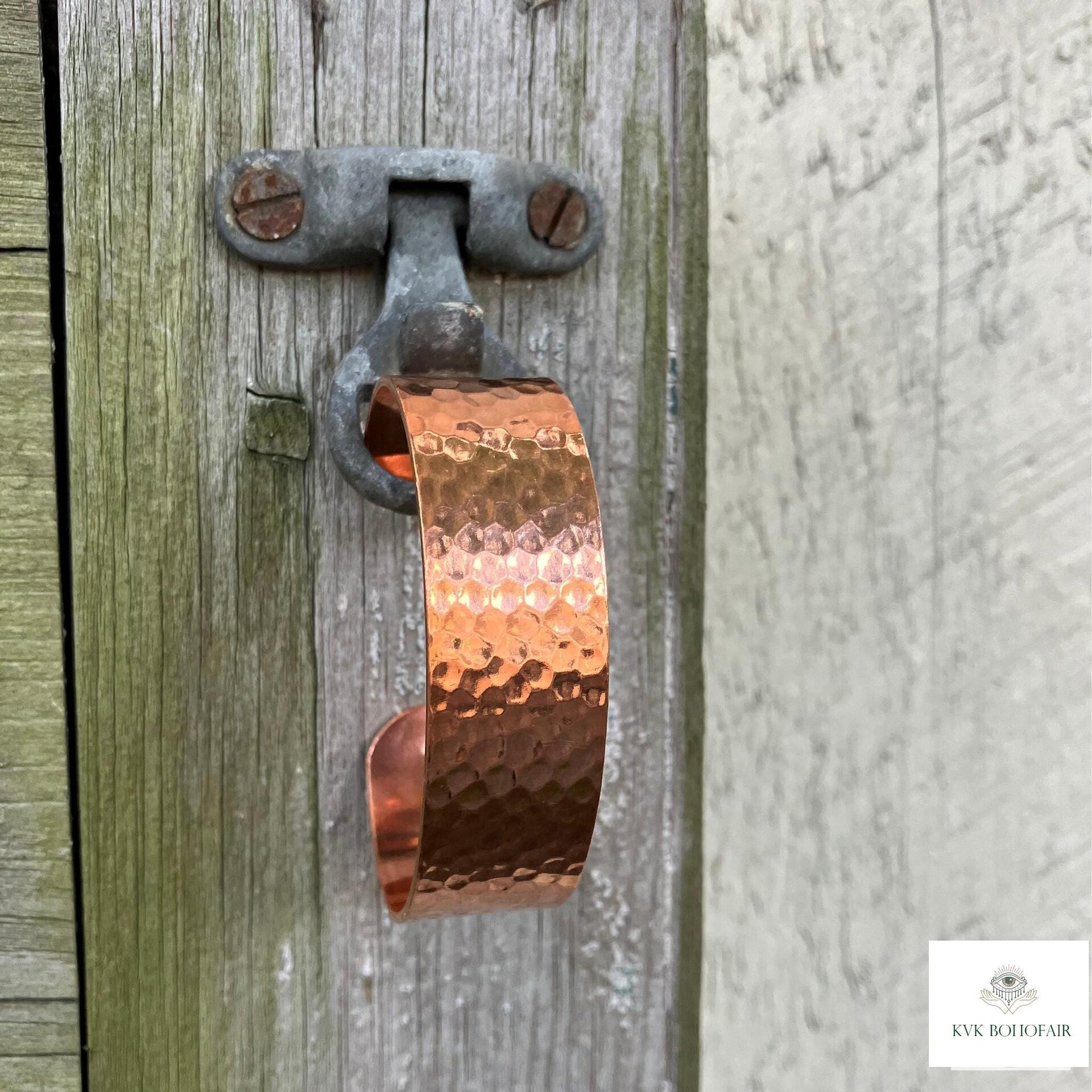 Handcrafted Hammered Copper Cuff – Handcrafted Boho Bracelet, Bohemian Jewelry