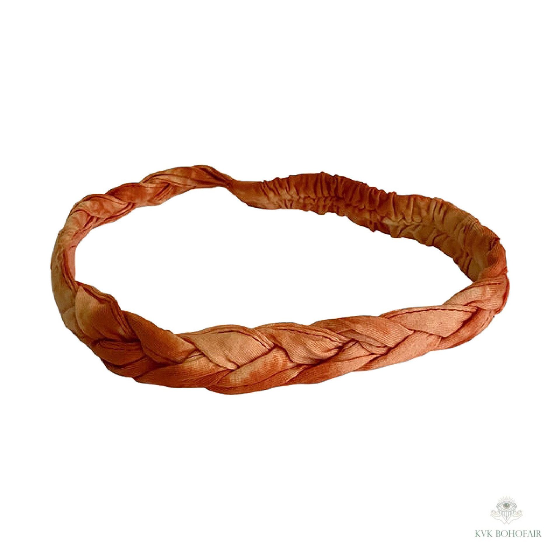 Tie Dye Braided Boho Headband - Yoga Headband, Headbands for Women