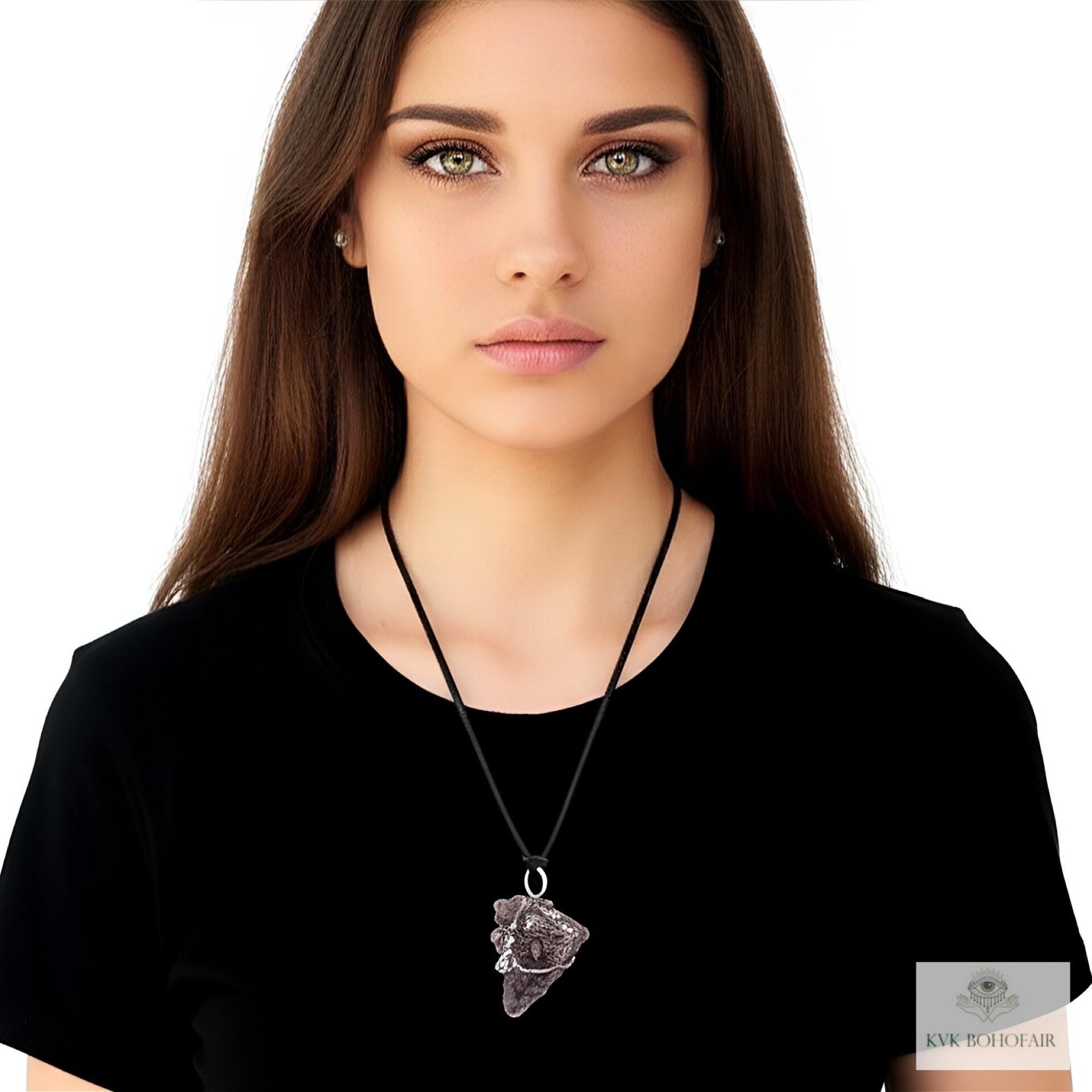 Raw Amethyst Wire Wrapped Necklace - Handcrafted Boho Crystal Pendant Jewelry