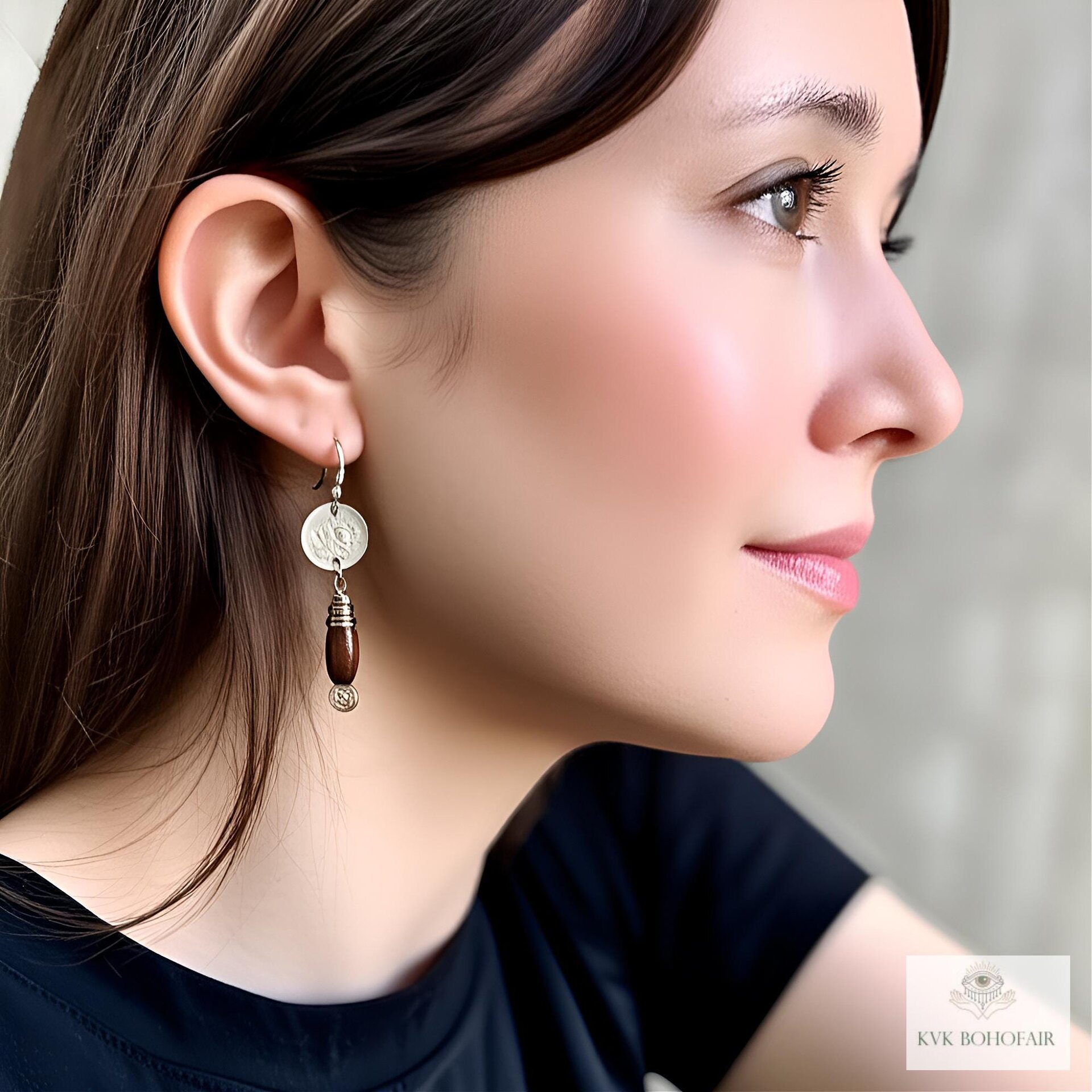 Handcrafted Guatemalan Coin Earrings - Unique Boho Chic Dangles, Ethnic Jewelry