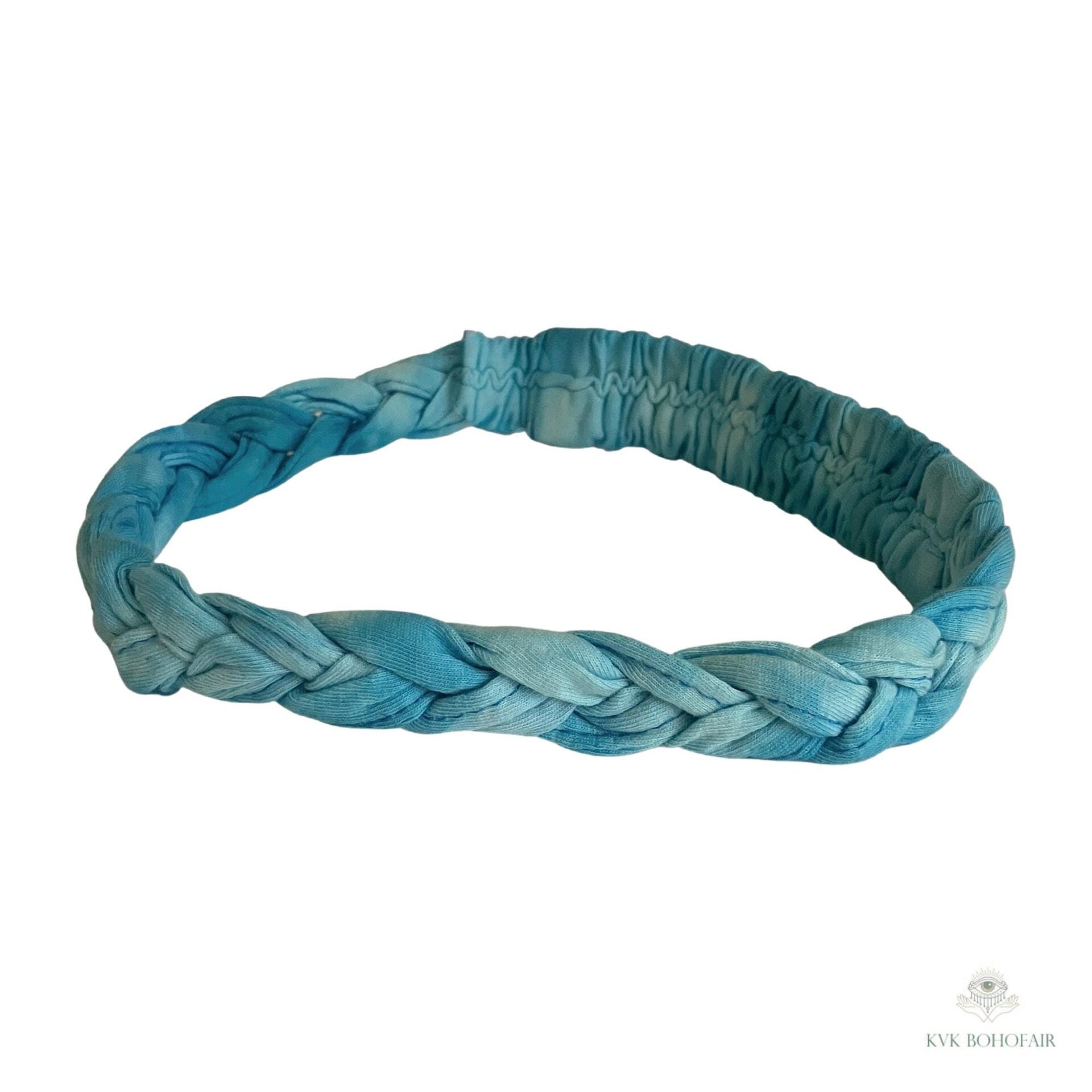 Tie Dye Braided Boho Headband - Yoga Headband, Headbands for Women