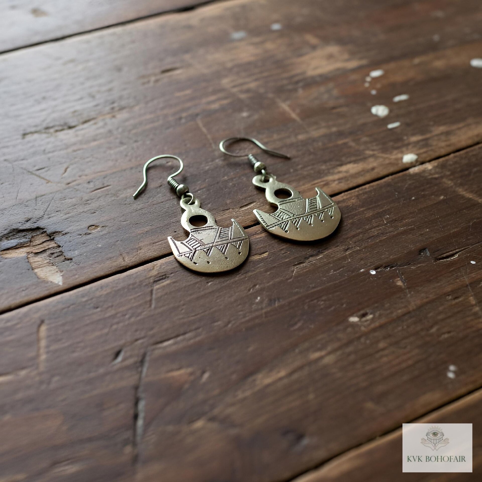 Handcrafted Tuareg Silver Gofed Earrings, Ethnic African Tribal Dangles, Stainless Steel Hooks