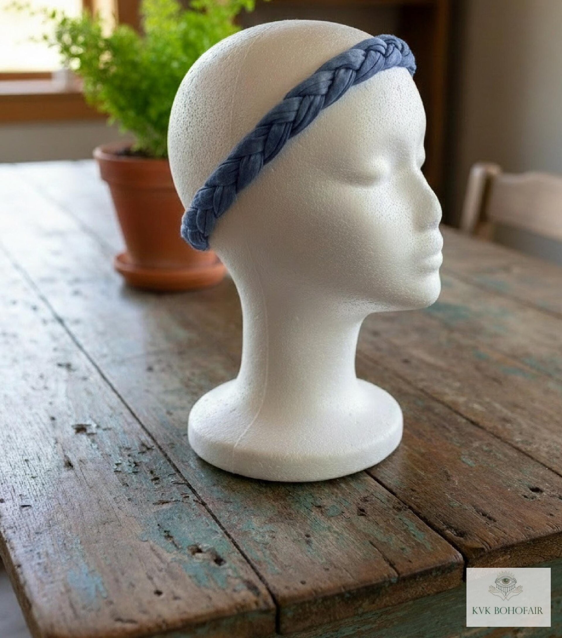 Tie Dye Braided Boho Headband - Yoga Headband, Headbands for Women