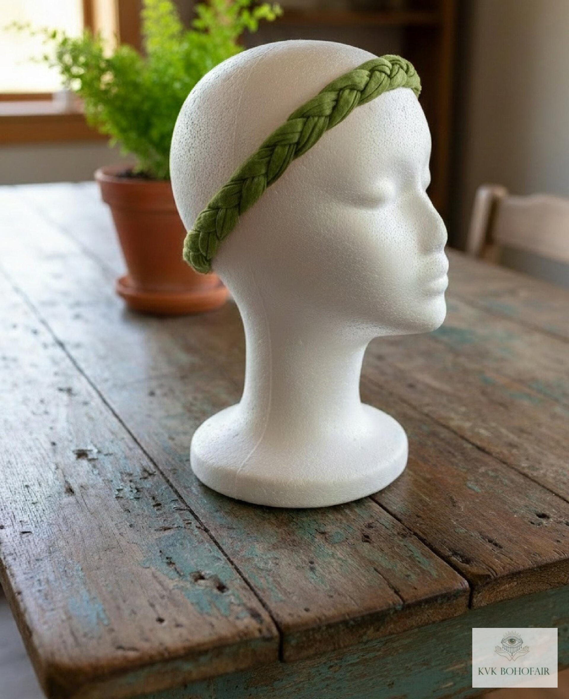 Tie Dye Braided Boho Headband - Yoga Headband, Headbands for Women